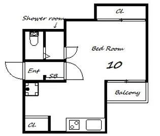 フルール新開地【4階】の間取り