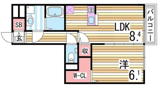 グランシャリオ【3階】の間取り