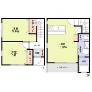 エターナルシー泉台【1階】の間取り