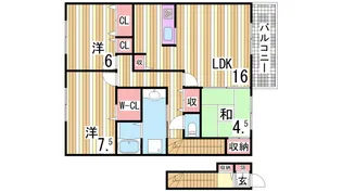 ヴェールトワ【2階】の間取り
