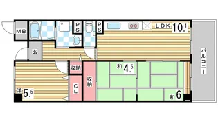 サンクラッソ神戸大開通station front【3階】の間取り