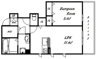 フルール ドゥ ソレイユI【1階】の間取り