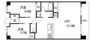 ワコーレKOBE新長田アリーナ【11階】の間取り