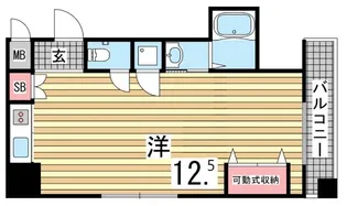 ロイスグラン神戸湊川公園【3階】の間取り