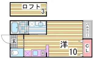 グランシャリオ山本通II【2階】の間取り