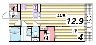 オブ・ヴィラージュ【3階】の間取り