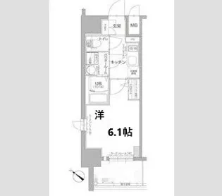 エスリードザ・ランドマーク神戸【6階】の間取り