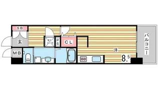 will Do浜崎通【3階】の間取り