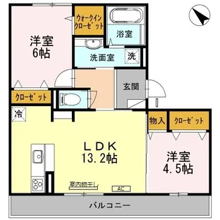 プランドールハイム【3階】の間取り