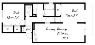 ラヴェール北五葉【2階】の間取り