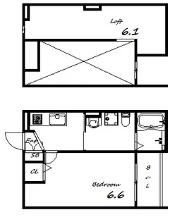 マルシエル神戸【1階】の間取り