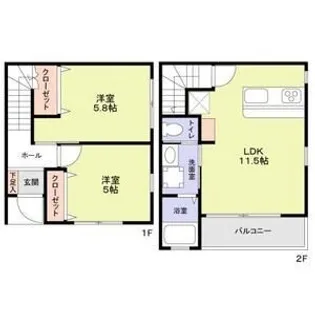 エターナルシー泉台【1階】の間取り