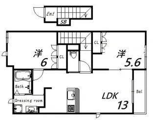 Plaisir【2階】の間取り