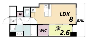 セレニテ兵庫エクラ【9階】の間取り