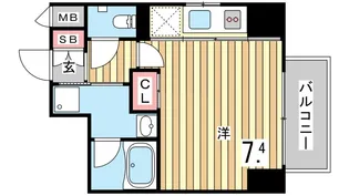 ラナップスクエア湊川公園【6階】の間取り