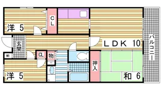 パークアヴェニュー南五葉【3階】の間取り