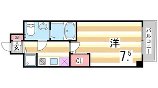 S-RESIDENCE神戸磯上通【12階】の間取り