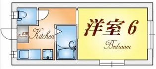 白雲ハイツ【1階】の間取り