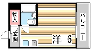 コスモメイト北野【4階】の間取り
