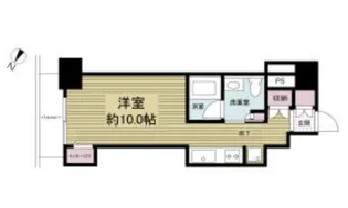 レジディア神戸磯上【4階】の間取り