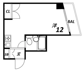 サンモール山手【6階】の間取り