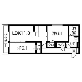 licorice B棟【3階】の間取り