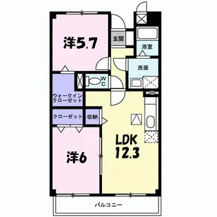 ヴェルジェ【2階】の間取り