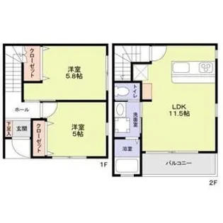 エターナルシー泉台【1階】の間取り