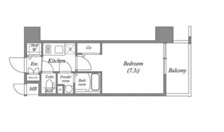 アドバンス神戸マーレ【1階】の間取り