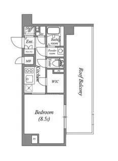 アドバンス神戸マーレ【7階】の間取り