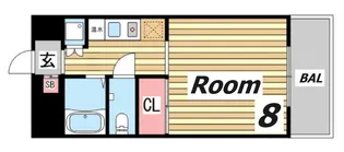 アピア北町【5階】の間取り