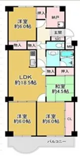 熊内台セントポリア【1階】の間取り