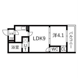AXIA CITY兵庫【3階】の間取り