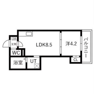 AXIA CITY兵庫【3階】の間取り