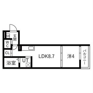 AXIA CITY兵庫【3階】の間取り