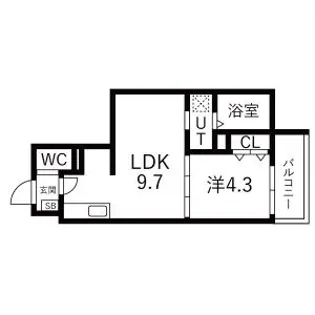 AXIA CITY兵庫【3階】の間取り