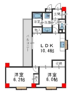 神若栄マンション【3階】の間取り