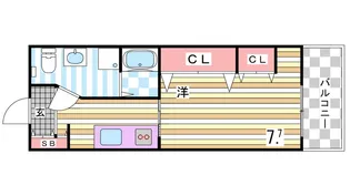 maison du etoiles【3階】の間取り