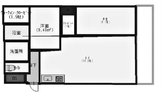 ルセーヌ森北【2階】の間取り