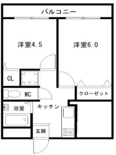 シティーハイツ二宮【2階】の間取り