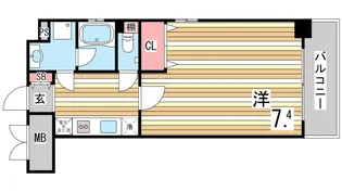 ラウェゾン上沢【3階】の間取り