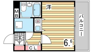 朝日プラザツインテージ神戸イースト【3階】の間取り