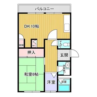ユメノサニーハイツ【2階】の間取り