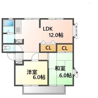 サンビレッジコニシ F棟【1階】の間取り