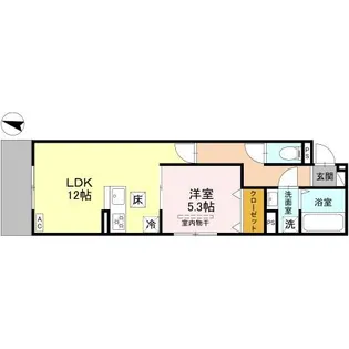 Noble Terrace中山手【3階】の間取り