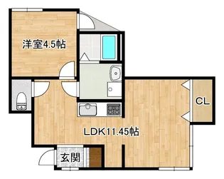 BELL HILLS【1階】の間取り