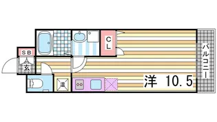 willDo三宮イースト【2階】の間取り