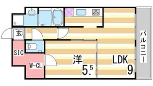S-RESIDENCE神戸磯上通【10階】の間取り
