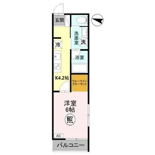 ナチュラルフロント 住居【2階】の間取り