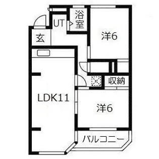 エルパラッツォ三田【4階】の間取り